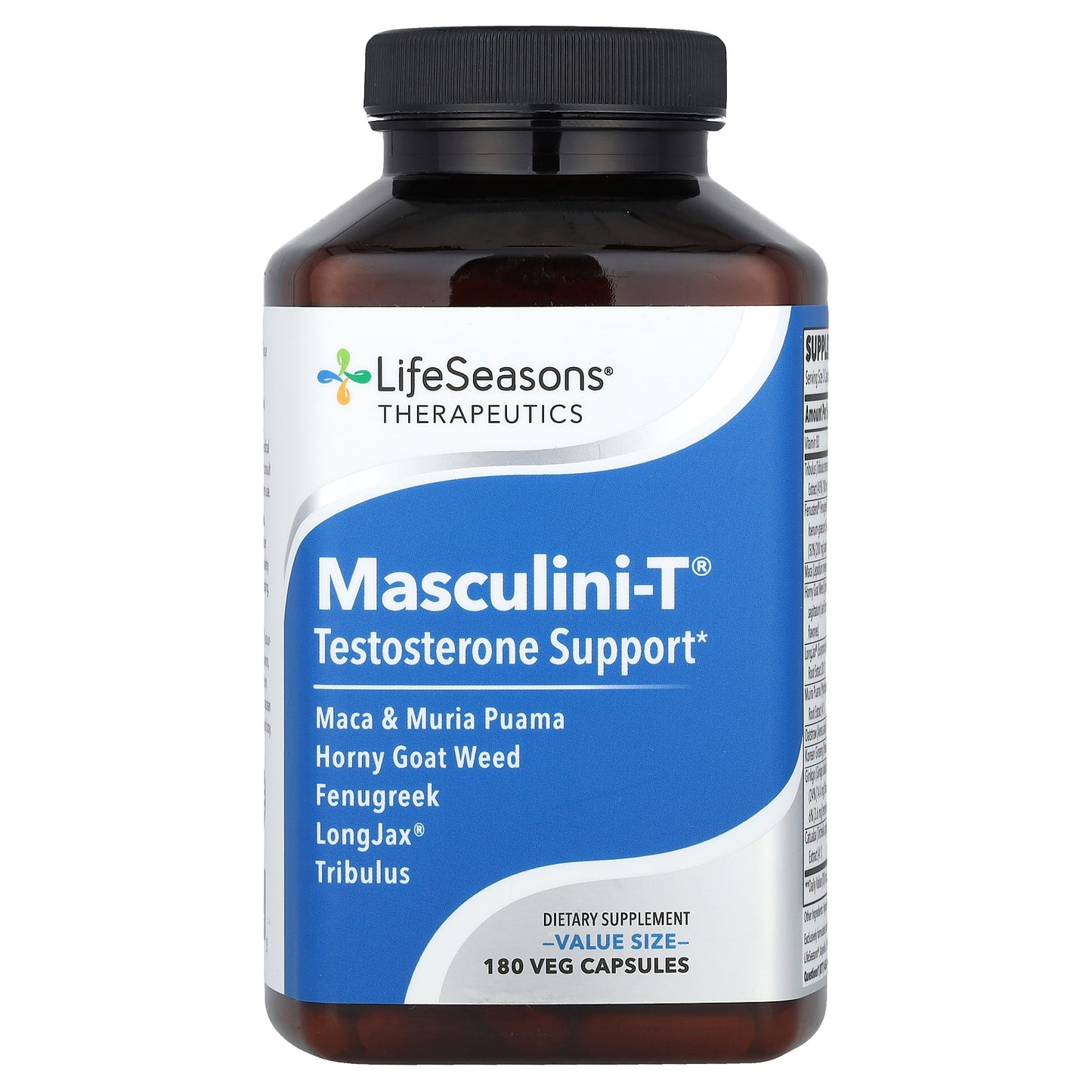 LifeSeasons, Therapeutics, Masculini-T®, Testosterone Support, 180 Veg Capsules