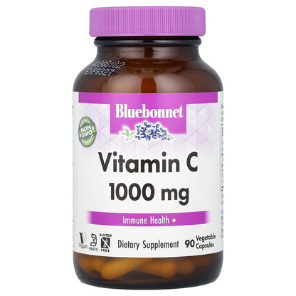 Bluebonnet Nutrition, Vitamin C, 1,000 mg, 90 Vegetable Capsules