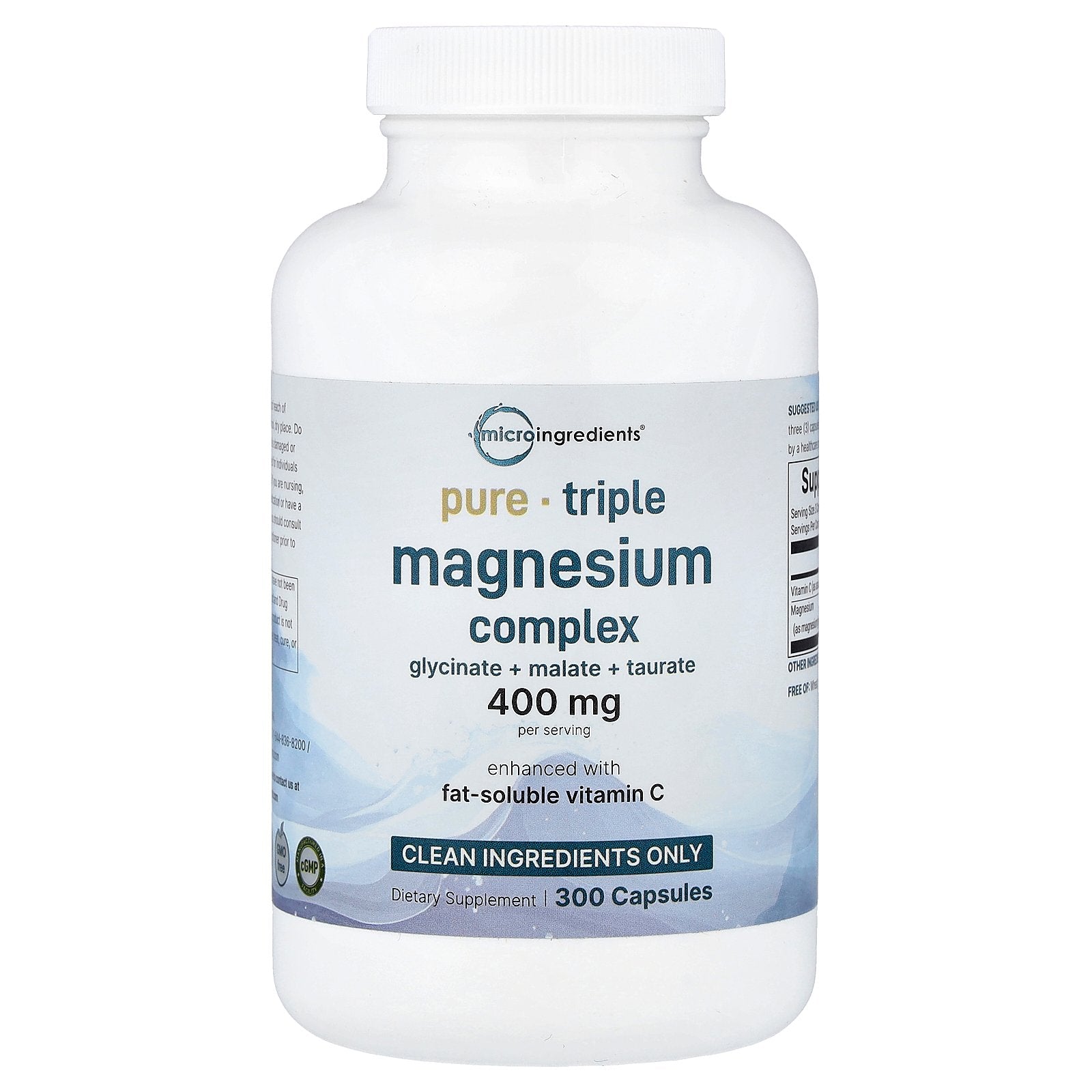 Micro Ingredients, Triple Magnesium Complex, 300 Capsules (133 mg per Capsule)