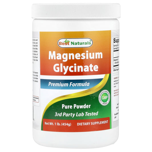 Best Naturals, Magnesium Glycinate Powder, 1 lb (454 g)