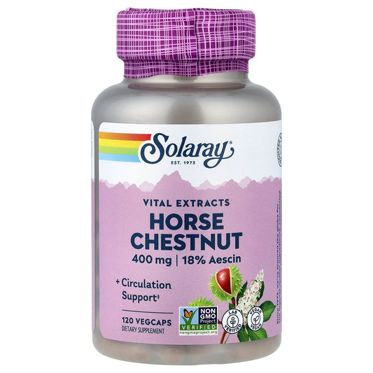 Solaray, Vital Extracts, Horse Chestnut , 400 mg, 120 VegCaps