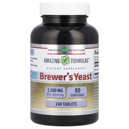 Amazing Nutrition, Brewer's Yeast, 240 Tablets (500 mg per Tablet)