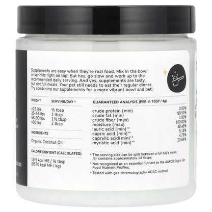 Kin+Kind, Coconut Oil, For Dogs & Cats, 8 fl oz (236.5 ml)