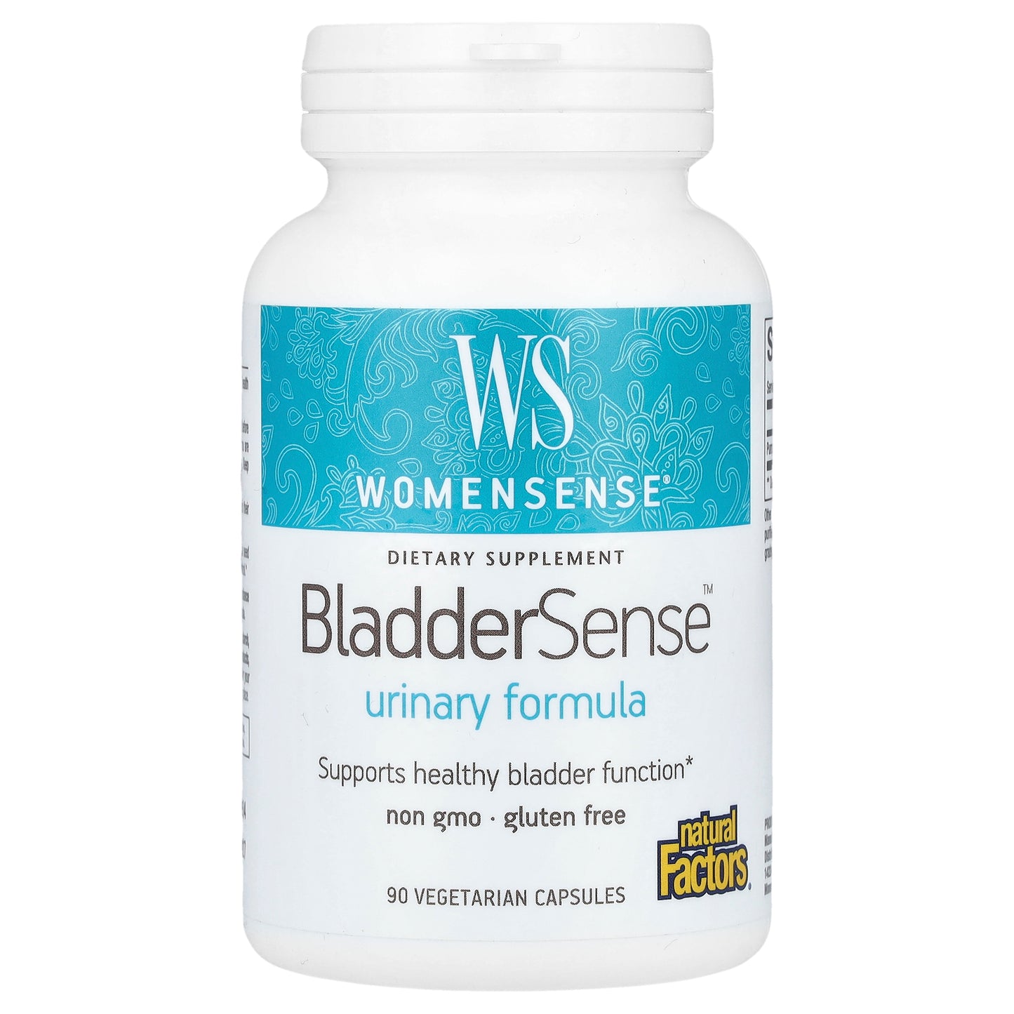 Natural Factors, WomenSense, BladderSense, 262 mg, 90 Vegetarian Capsules