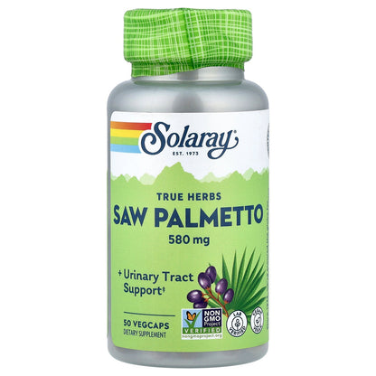 Solaray, True Herbs, Saw Palmetto, 580 mg, 50 VegCaps