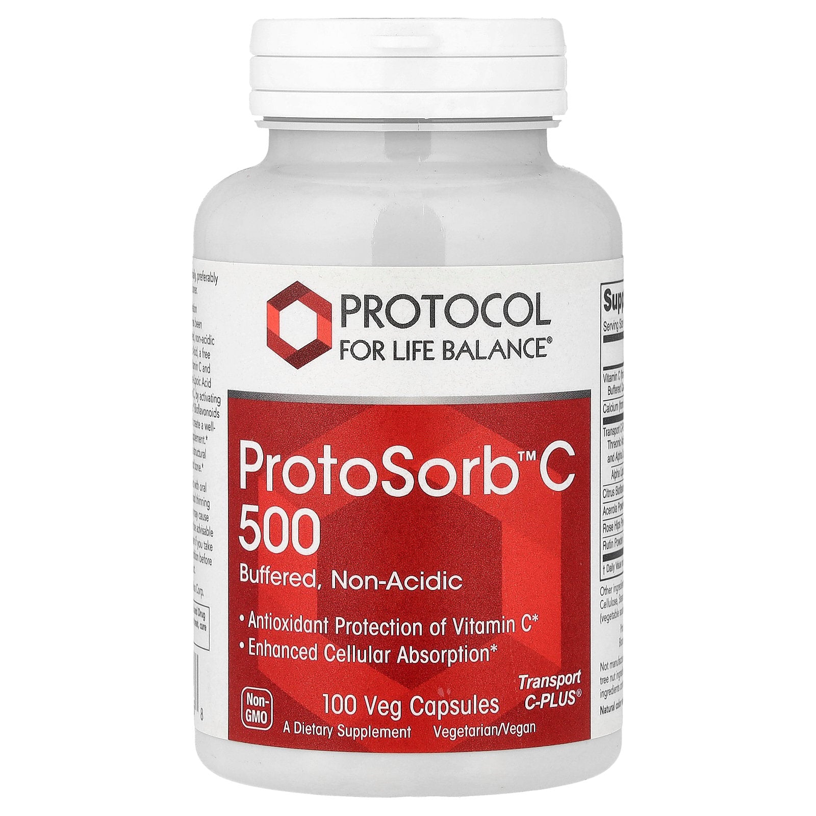 Protocol for Life Balance, ProtoSorb™C 500, 100 Veg Capsules