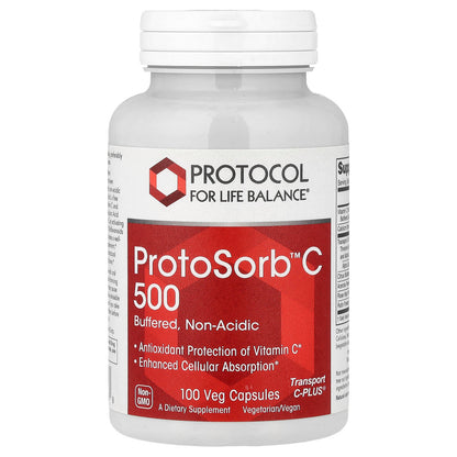 Protocol for Life Balance, ProtoSorb™C 500, 100 Veg Capsules