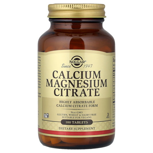 Solgar, Calcium Magnesium Citrate, 100 Tablets