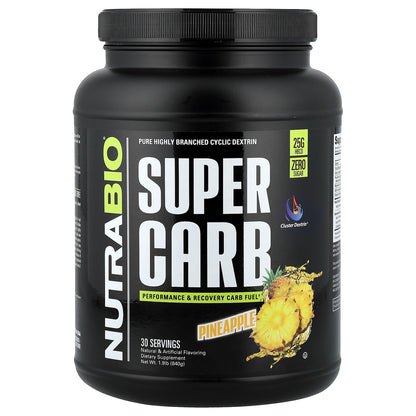 NutraBio, Super Carb, Pineapple, 1.9 lb (840 g)