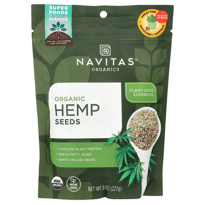 Navitas Organics, Organic Hemp Seeds, 8 oz (227 g)