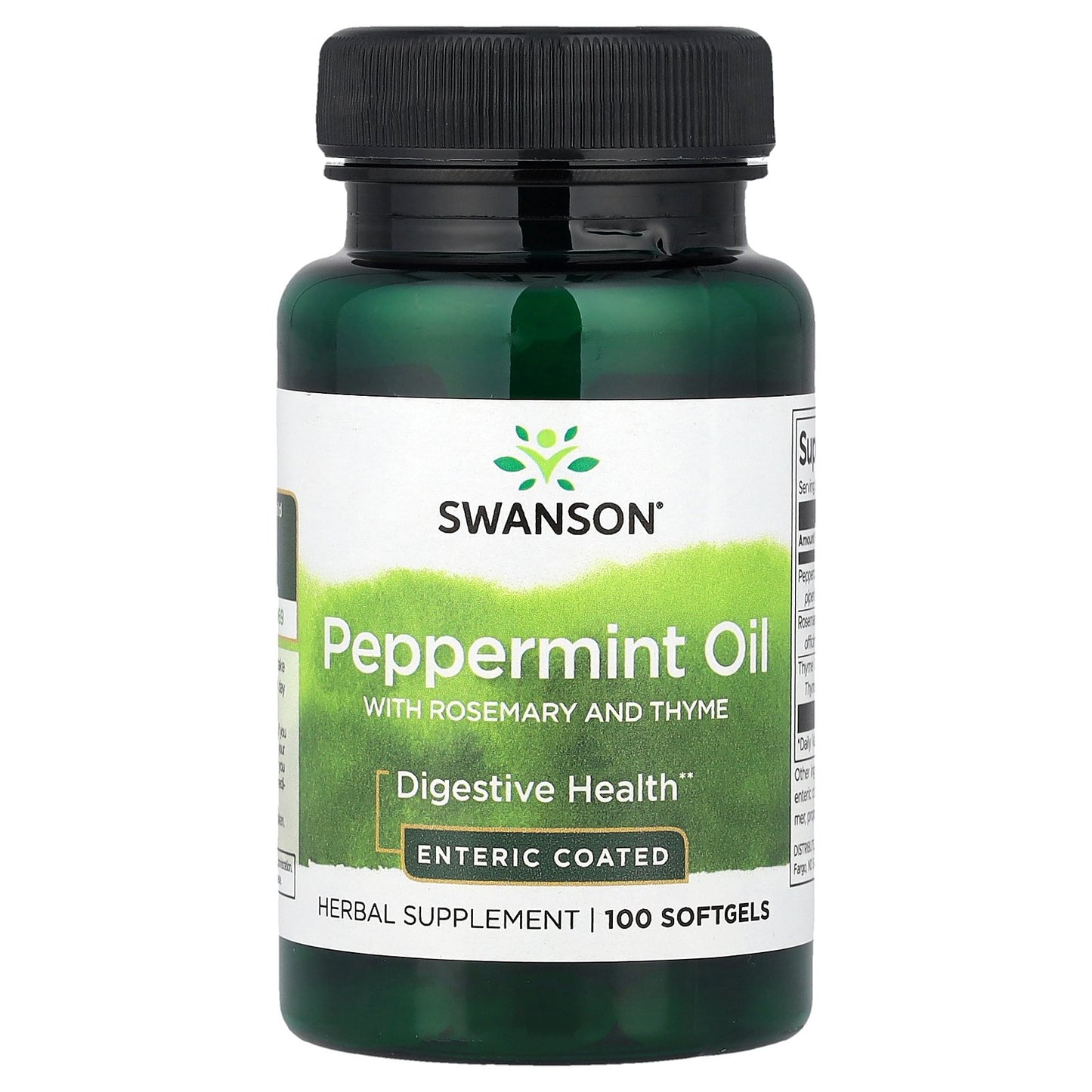 Swanson, Peppermint Oil with Rosemary and Thyme, 100 Softgels