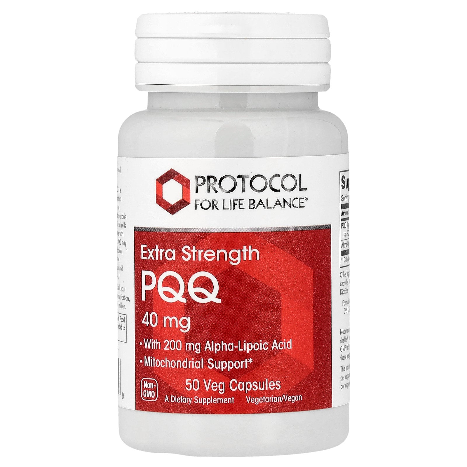 Protocol for Life Balance, PQQ, 50 Veg Capsules