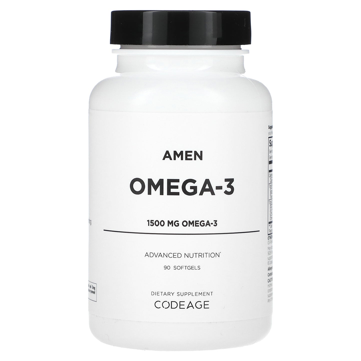 Codeage, Amen, Omega-3, 1,500 mg, 90 Softgels (1.500 mg per Soft Gel)