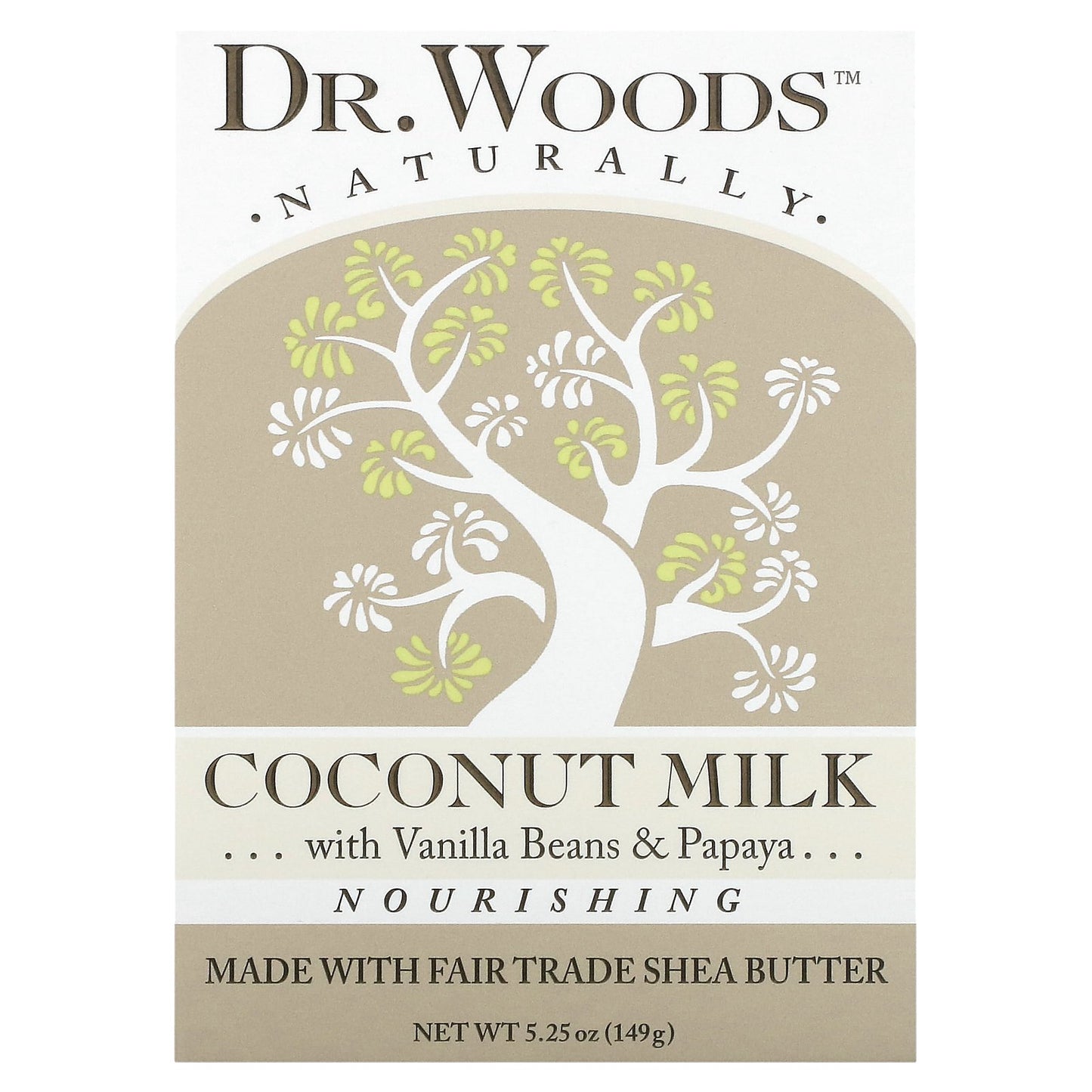 Dr. Woods, Bar Soap, Coconut Milk, 5.25 oz (149 g)