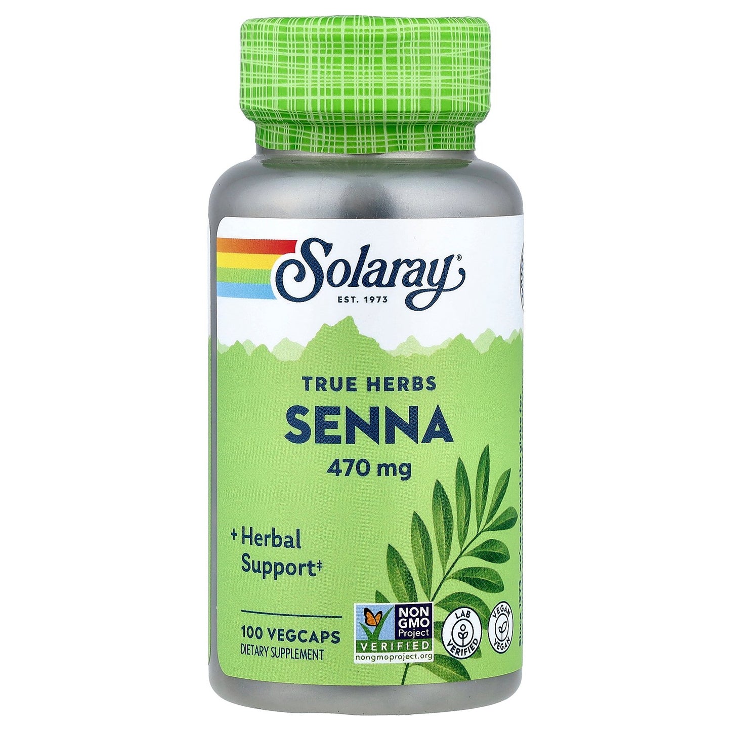 Solaray, Senna, 470 mg, 100 VegCaps