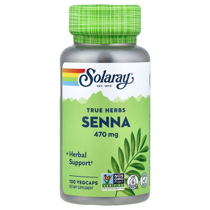 Solaray, Senna, 470 mg, 100 VegCaps