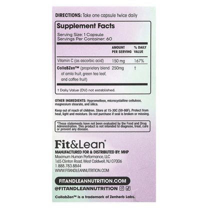 Fit & Lean, CollaVen™, Vegan Collagen Builder , 60 Capsules