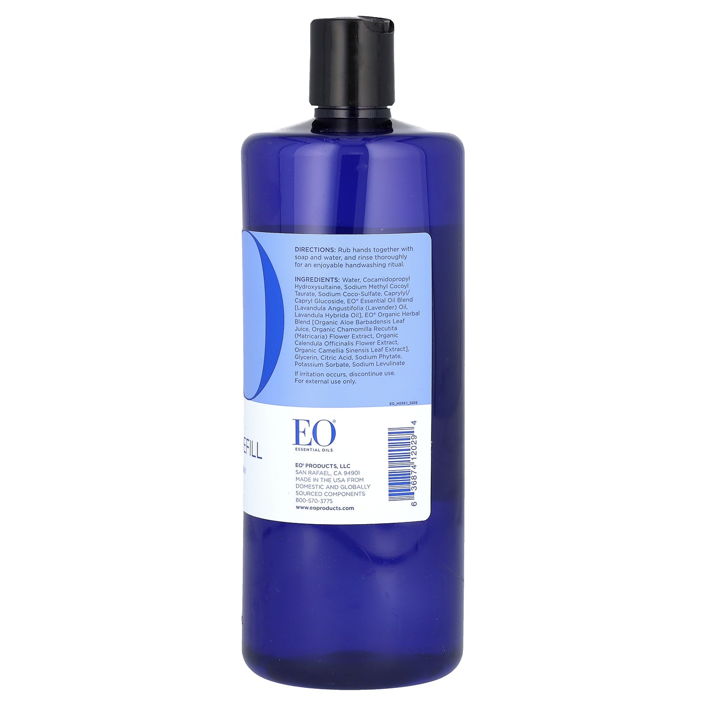EO Products, Hand Soap, Refill, Calming French Lavender, 32 fl oz (946 ml)