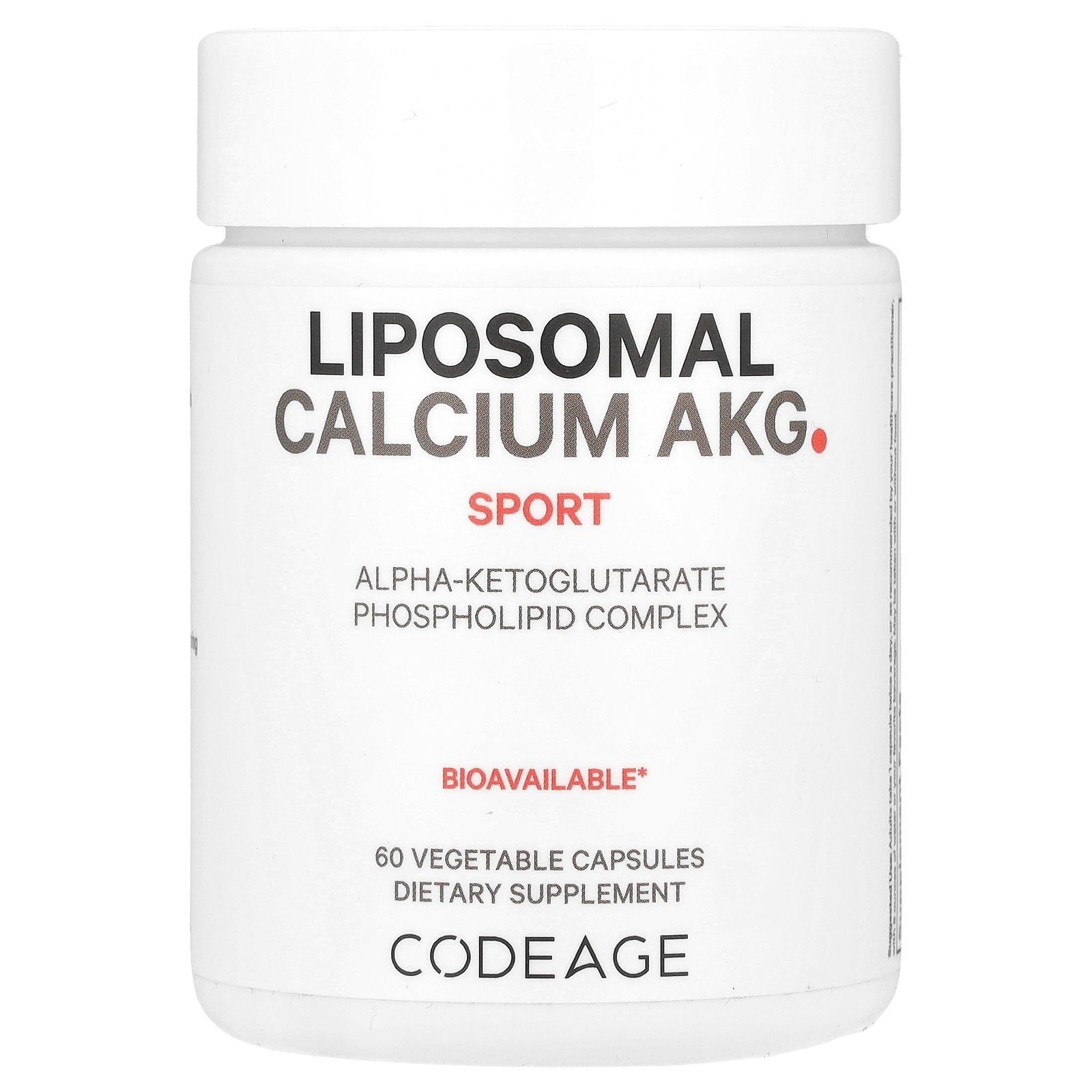 Codeage, Liposomal Calcium AKG, Sport, 700 mg, 60 Vegetable Capsules