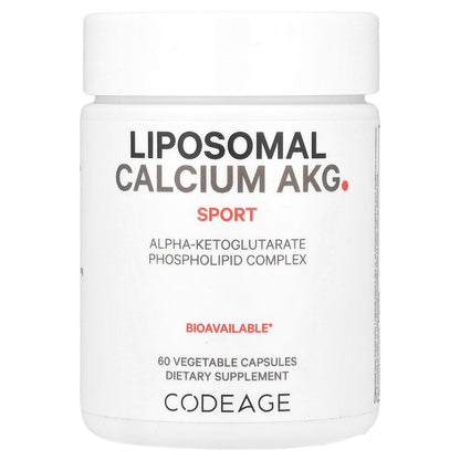 Codeage, Liposomal Calcium AKG, Sport, 700 mg, 60 Vegetable Capsules