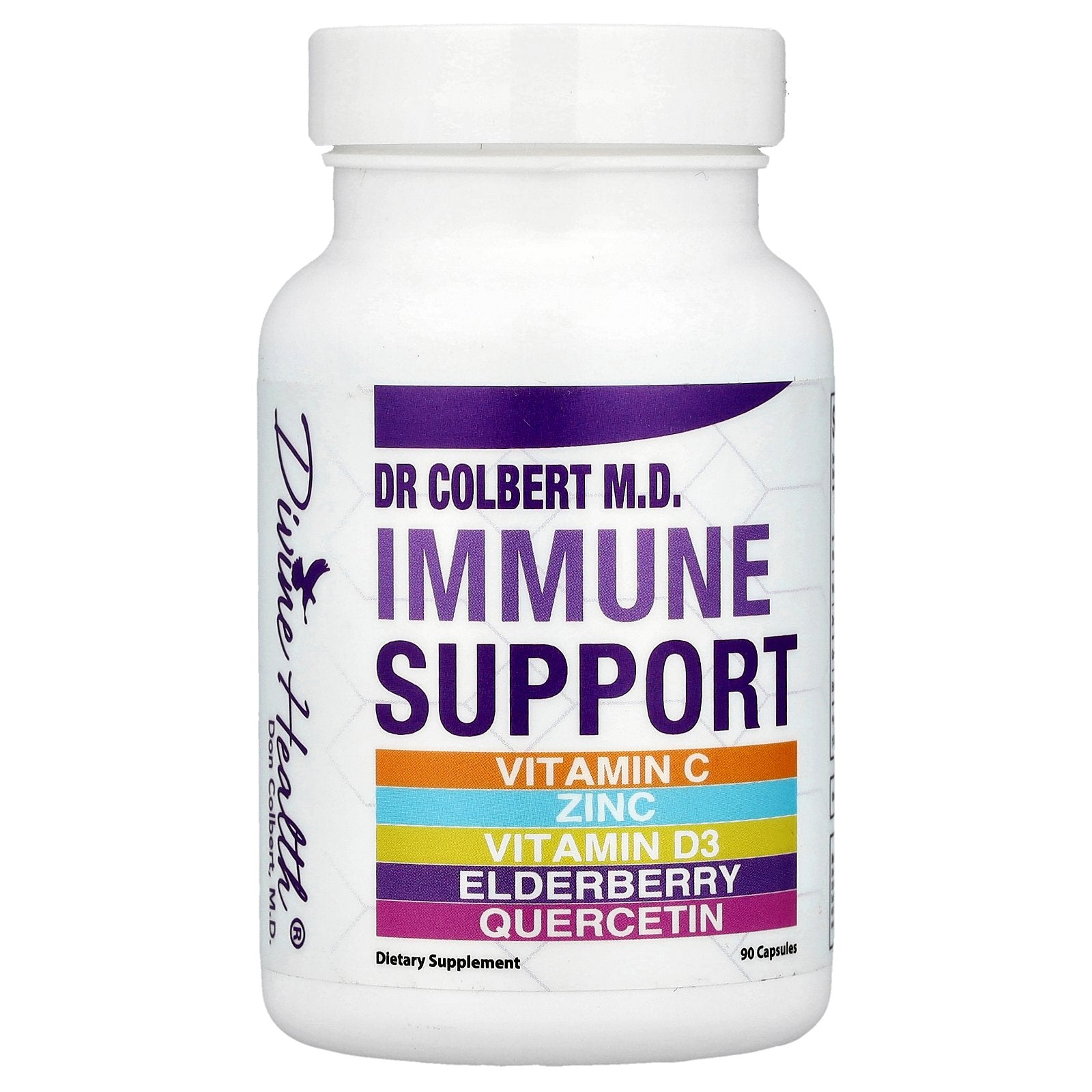 Divine Health, Dr Colbert M.D., Immune Support, 90 Capsules