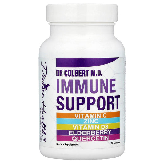 Divine Health, Dr Colbert M.D., Immune Support, 90 Capsules