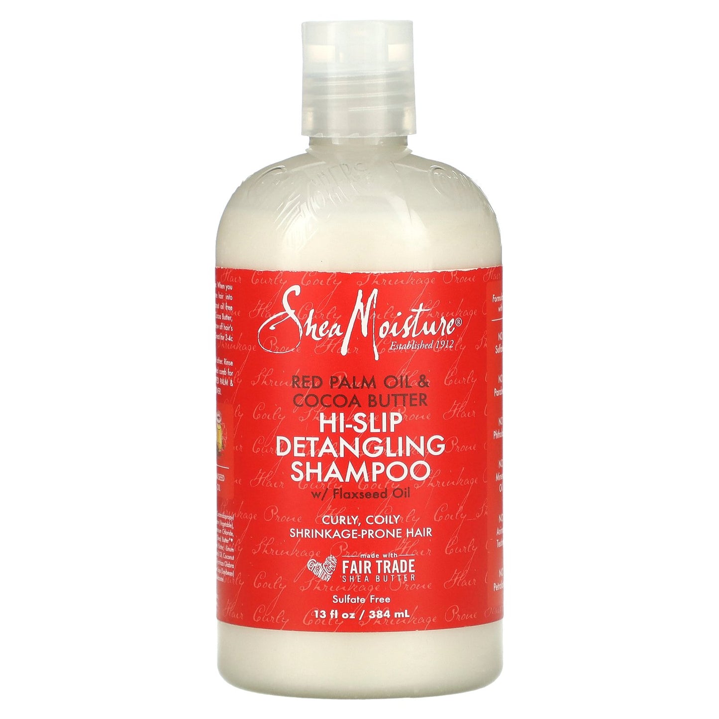 SheaMoisture, Hi-Slip Detangling Shampoo, Curly, Coily Shrinkage-Prone Hair, Red Palm Oil & Cocoa Butter, 13 fl oz (384 ml)