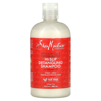 SheaMoisture, Hi-Slip Detangling Shampoo, Curly, Coily Shrinkage-Prone Hair, Red Palm Oil & Cocoa Butter, 13 fl oz (384 ml)