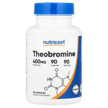 Nutricost, Theobromine, 400 mg, 90 Capsules