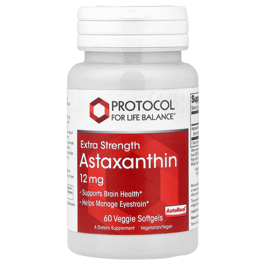 Protocol for Life Balance, Astaxanthin, 12 mg, 60 Veggie Softgels