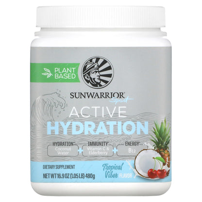 Sunwarrior, Sport, Active Hydration, Tropical Vibes, 1.05 lb (480 g)