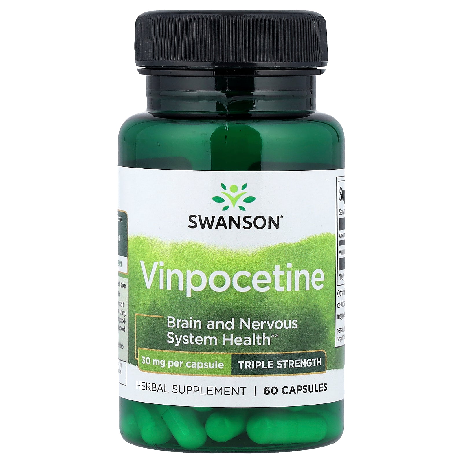 Swanson, Vinpocetine, 30 mg, 60 Capsules