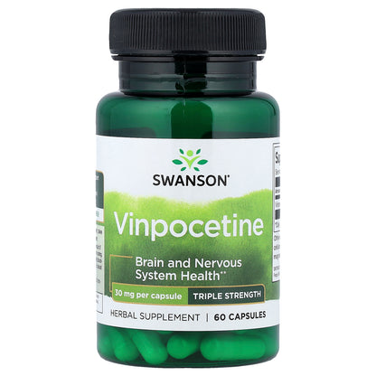 Swanson, Vinpocetine, 30 mg, 60 Capsules