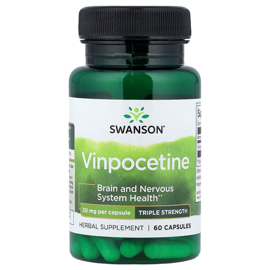 Swanson, Vinpocetine, 30 mg, 60 Capsules