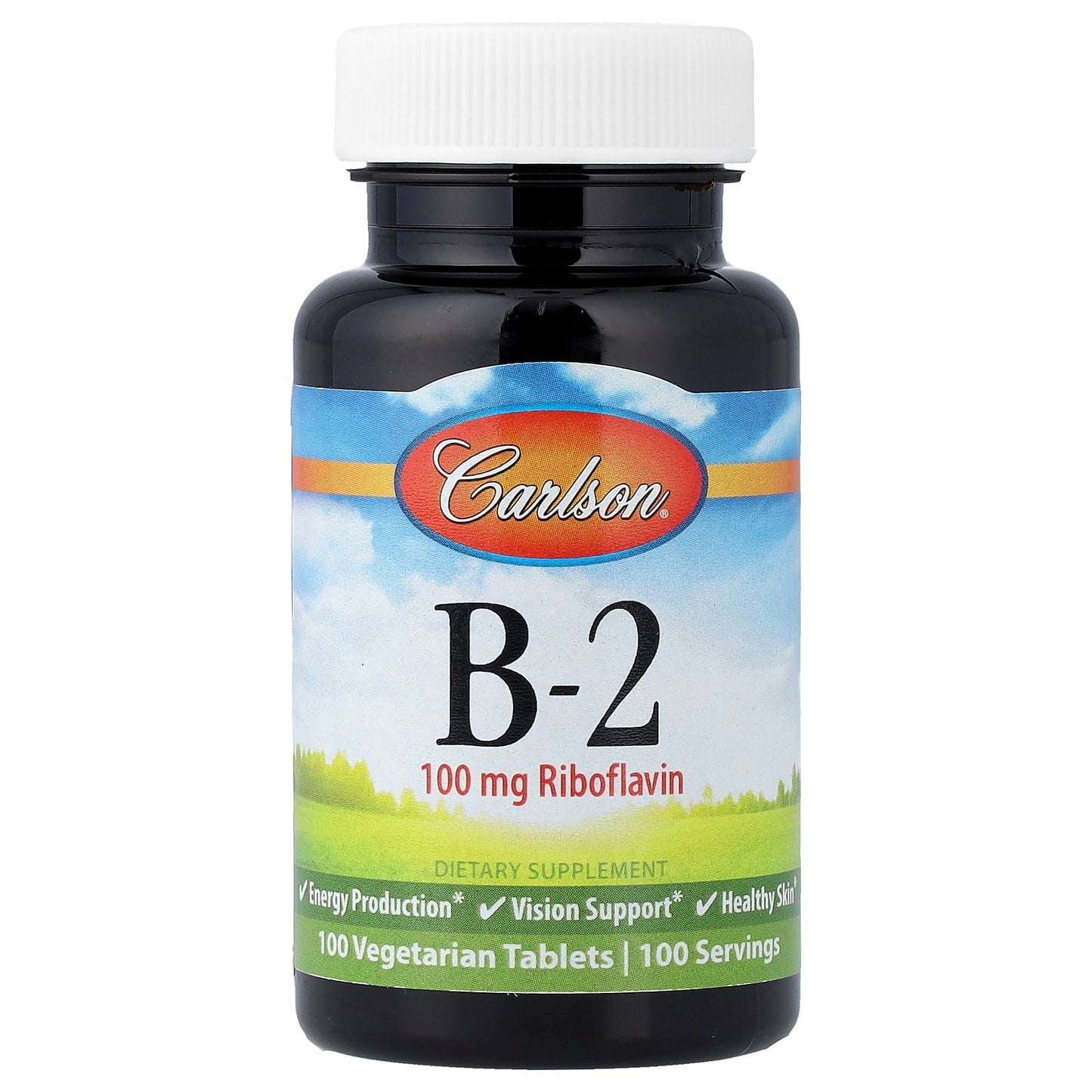Carlson, Vitamin B-2, 100 Vegetarian Tablets
