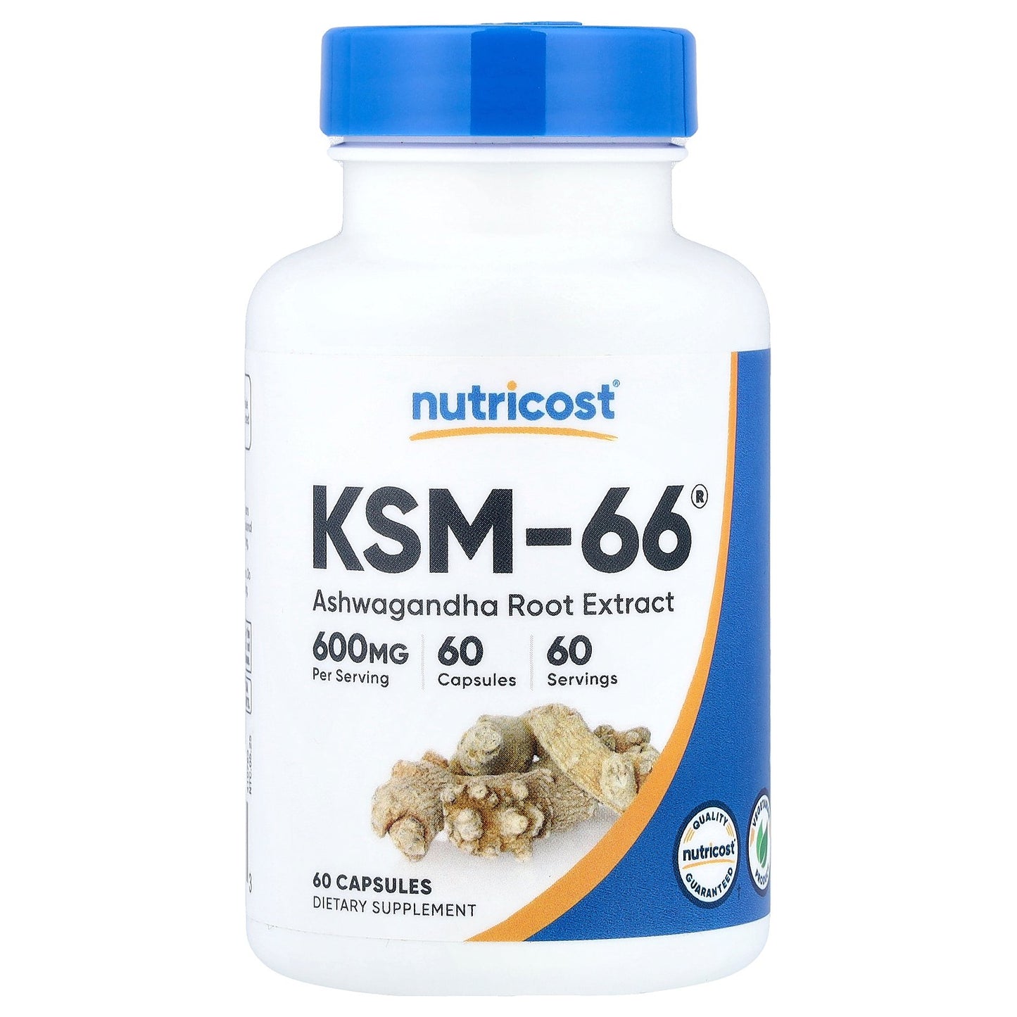 Nutricost, KSM-66®, Ashwagandha Root Extract, 60 Capsules