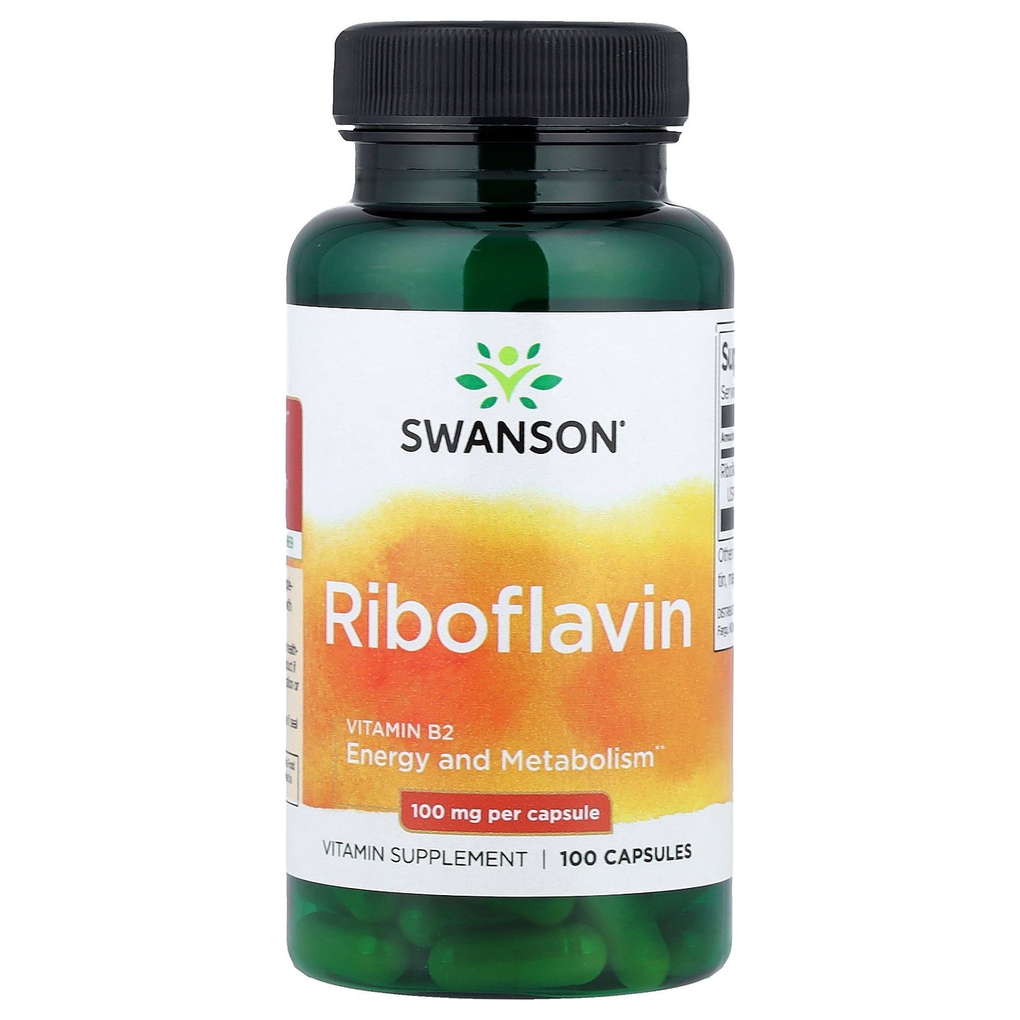 Swanson, Riboflavin, 100 mg, 100 Capsules