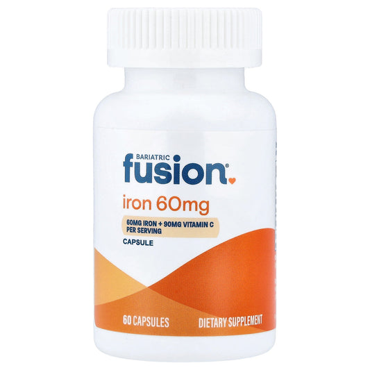 Bariatric Fusion, Iron + Vitamin C, 60 Capsules