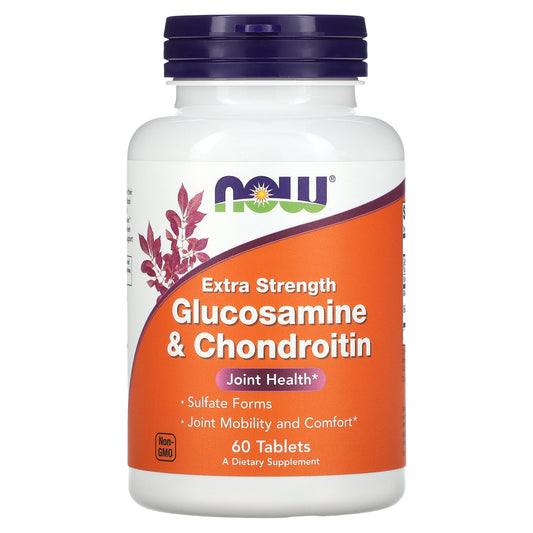 NOW Foods, Extra Strength Glucosamine & Chondroitin, 60 Tablets