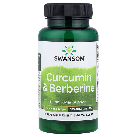Swanson, Curcumin & Berberine with Black Pepper, 60 Capsules