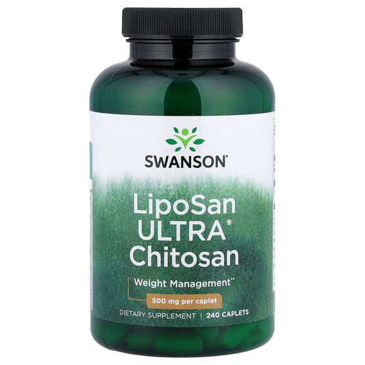 Swanson, LipoSan Ultra® Chitosan, 240 Caplets (500 mg Per caplet)