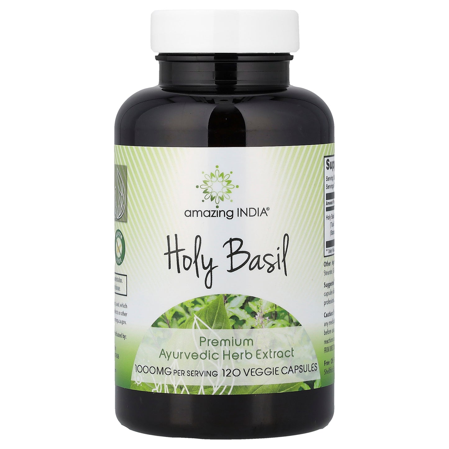 Amazing India, Holy Basil, 120 Veggie Capsules (500 mg per Capsule)