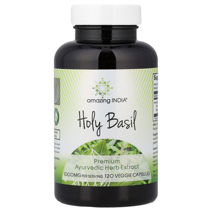 Amazing India, Holy Basil, 120 Veggie Capsules (500 mg per Capsule)