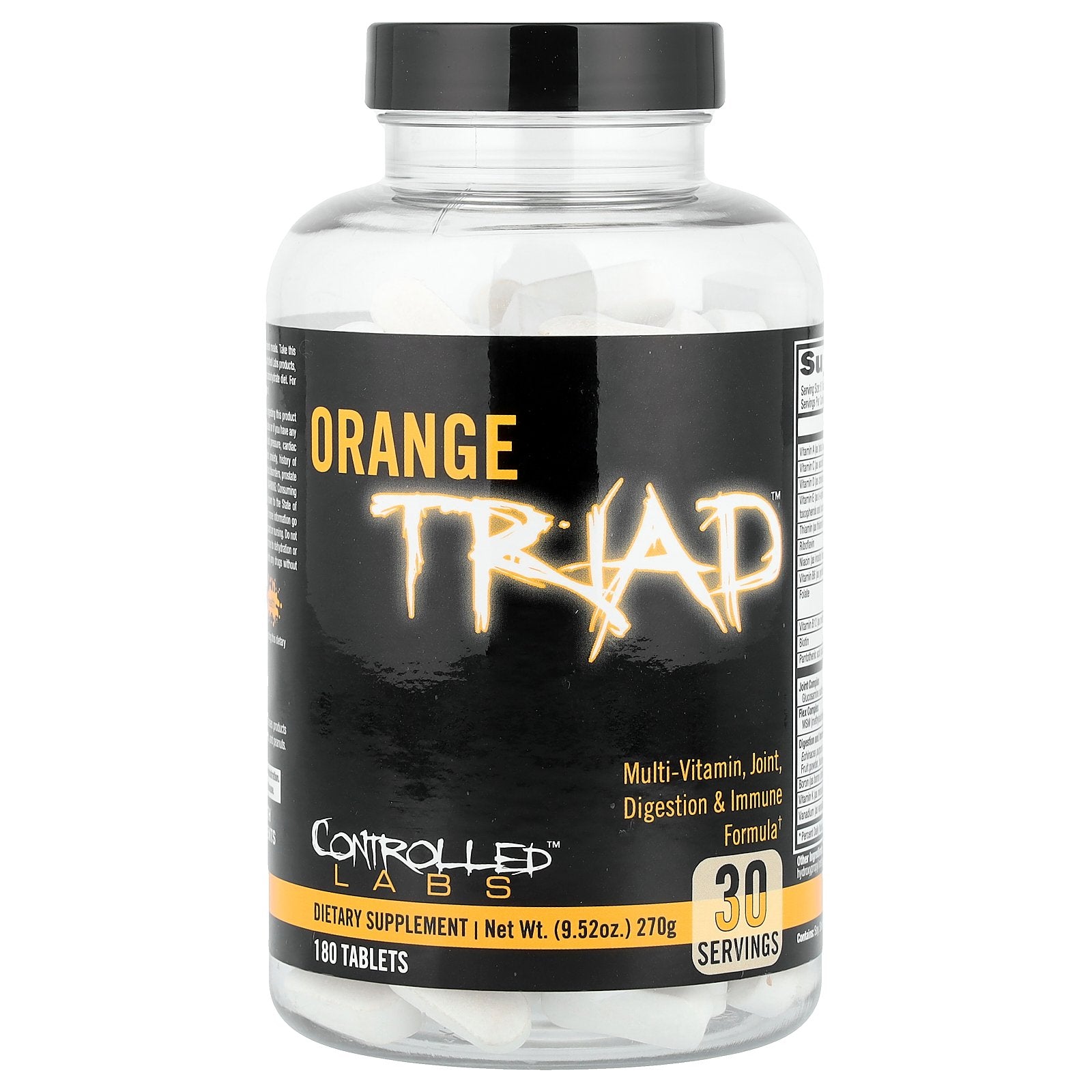 Controlled Labs, Orange Triad™, Multi-Vitamin, Joint, Digestion & Immune Formula, 180 Tablets