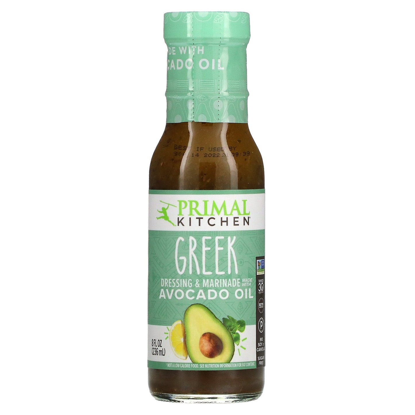 Primal Kitchen, Dressing & Marinade Made with Avocado Oil, Greek, 8 fl oz (236 ml)