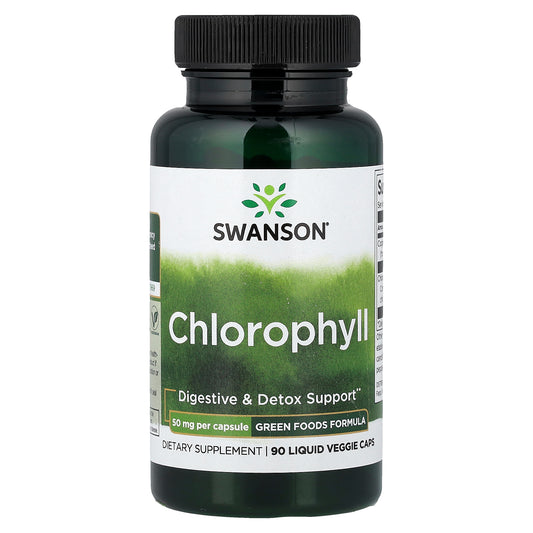 Swanson, Chlorophyll, 90 Liquid Veggie Caps