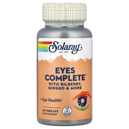 Solaray, Eyes Complete™ with Bilberry, Gingko  & More, 60 VegCaps