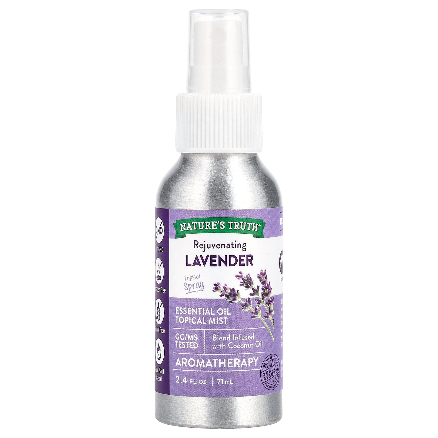 Nature's Truth, Essential Oil Topical Mist, Rejuvenating Lavender, 2.4 fl oz (71 ml)