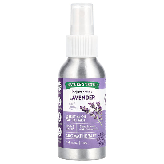 Nature's Truth, Essential Oil Topical Mist, Rejuvenating Lavender, 2.4 fl oz (71 ml)