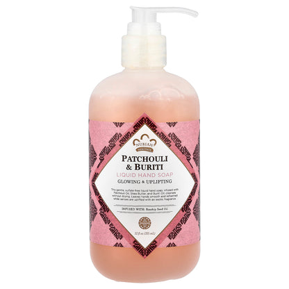 Nubian Heritage, Liquid Hand Soap, Patchouli & Buriti, 12 fl oz (355 ml)